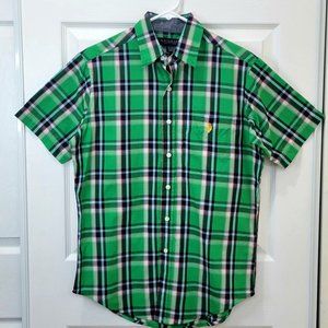 ❤U.S POLO ASSN. Men's Green Button Down Shirt